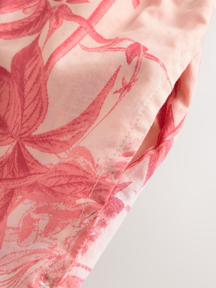Pink Floral Kew Collection 100% Cotton Tie Front Short Set Pyjamas - Image 13 of 13 Pink Floral Kew Collection 100% Cotton Tie Front Short Set Pyjamas - Image 13 of 13