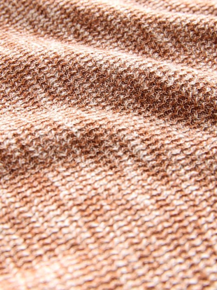 Clay Orange - Regular Fit Cotton Rich Short Sleeve Trophy Knit Polo Shirt - صورة 10 من 10
