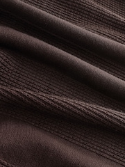 Brown Regular Fit Cotton Rich Short Sleeve Knit Polo Shirt - Image 7 of 7