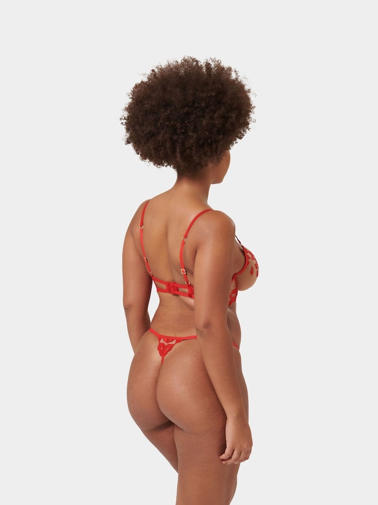 Bluebella Red Marian Thongs - Image 4 of 7