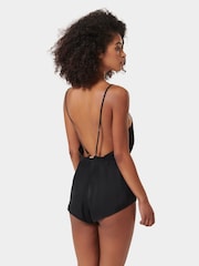 Bluebella Genevieve Luxury Satin Black Teddy - Image 4 of 4