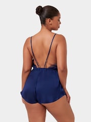 Bluebella Blue Vermont Luxury Satin Teddy Playsuit - Image 4 of 5