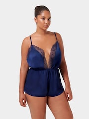 Bluebella Blue Vermont Luxury Satin Teddy Playsuit - Image 5 of 5