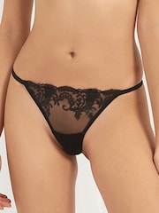 Bluebella Marseille Embroidered Mesh Knickers - Image 1 of 7