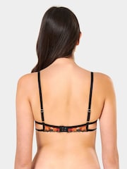 Bluebella Calista Plunge Underwired Floral Embroidered Bra - Image 2 of 5
