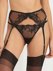 Bluebella Marseille Embroidered Mesh Suspender - Image 1 of 5