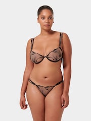 Bluebella Marabel Plunge Underwired Sheer Embroidered Bra - Image 3 of 5