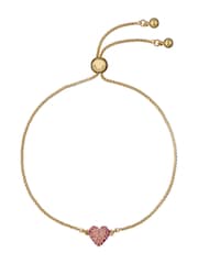 Ted Baker Gold Tone Adoria Crystal Sweetheart Adjustable Bracelet - Image 1 of 4