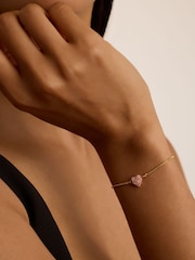 Ted Baker Gold Tone Adoria Crystal Sweetheart Adjustable Bracelet - Image 3 of 4