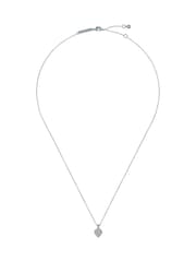 Ted Baker Silver Tone Adorina Crystal Sweetheart Pendant Necklace - Image 1 of 4
