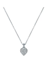 Ted Baker Silver Tone Adorina Crystal Sweetheart Pendant Necklace - Image 2 of 4