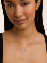 Ted Baker Silver Tone Adorina Crystal Sweetheart Pendant Necklace - Image 4 of 4