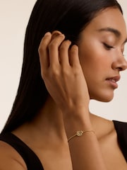 Ted Baker Gold Tone Florina Crystal Flower Adjustable Bracelet - Image 2 of 4