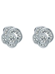 Серебряный - серьги-гвоздики с цветами Ted Baker Tone Florine - Изображение 3 из 4