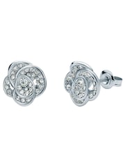 Серебряный - серьги-гвоздики с цветами Ted Baker Tone Florine - Изображение 4 из 4