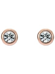 Ted Baker Pink Tone Sinee Mini Crystal Stud Earrings - Image 1 of 4