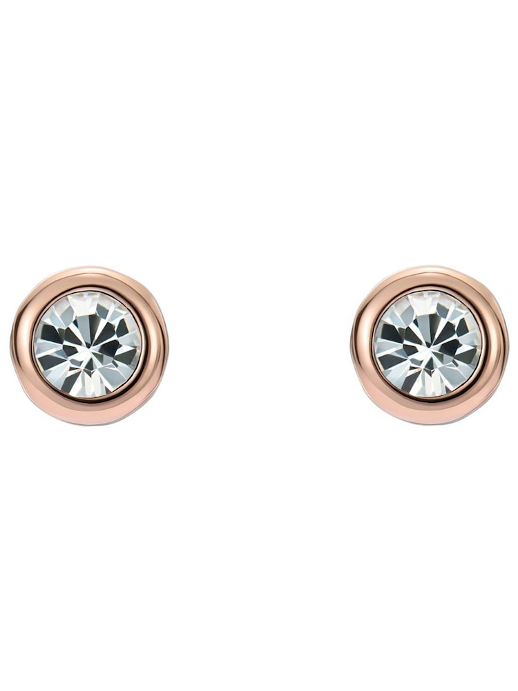 Ted Baker Pink Tone Sinee Mini Crystal Stud Earrings - Image 1 of 4