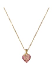 Ted Baker Gold Tone Adorina Crystal Sweetheart Pendant Necklace - Image 2 of 4