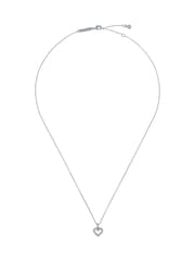 Ted Baker Silver Tone Amore Crystal Halo Heart Pendant Necklace - Image 1 of 4