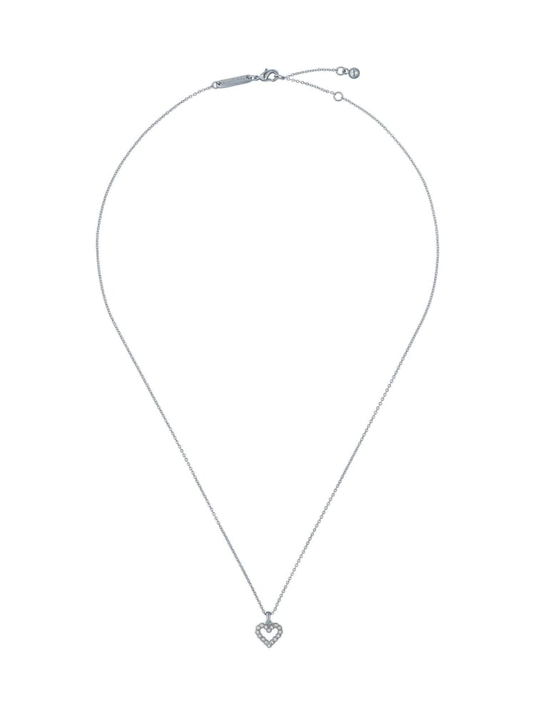 Ted Baker Silver Tone Amore Crystal Halo Heart Pendant Necklace - Image 1 of 4
