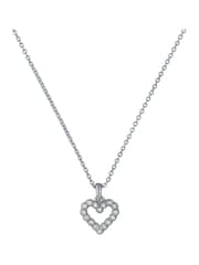 Ted Baker Silver Tone Amore Crystal Halo Heart Pendant Necklace - Image 2 of 4