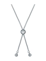 Ted Baker Silver Tone Florina Crystal Flower Adjustable Bracelet - Image 2 of 4