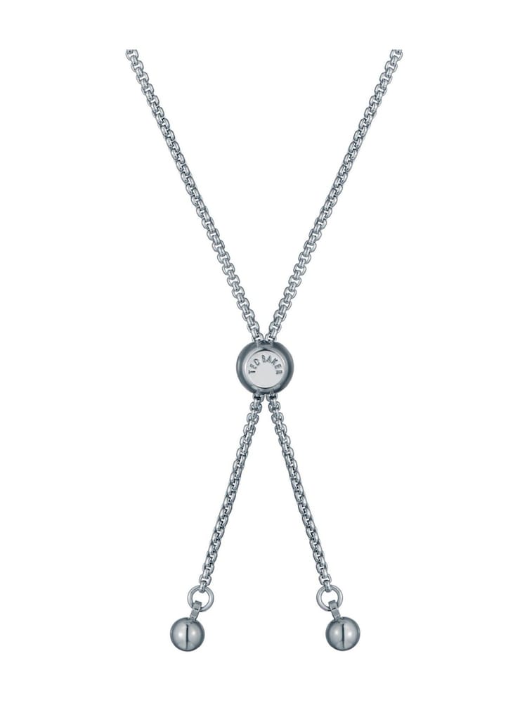 Ted Baker Silver Tone Florina Crystal Flower Adjustable Bracelet - Image 2 of 4