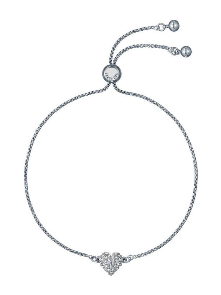 Ted Baker Silver Tone Adoria Crystal Sweetheart Adjustable Bracelet - Image 1 of 4