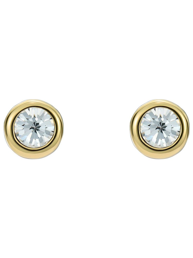 Ted Baker Gold Tone Sinee Mini Crystal Stud Earrings - Image 1 of 4