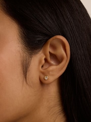 Ted Baker Gold Tone Sinee Mini Crystal Stud Earrings - Image 3 of 4