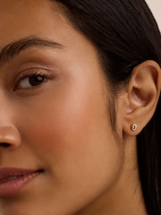 Ted Baker Gold Tone Sinee Mini Crystal Stud Earrings - Image 4 of 4