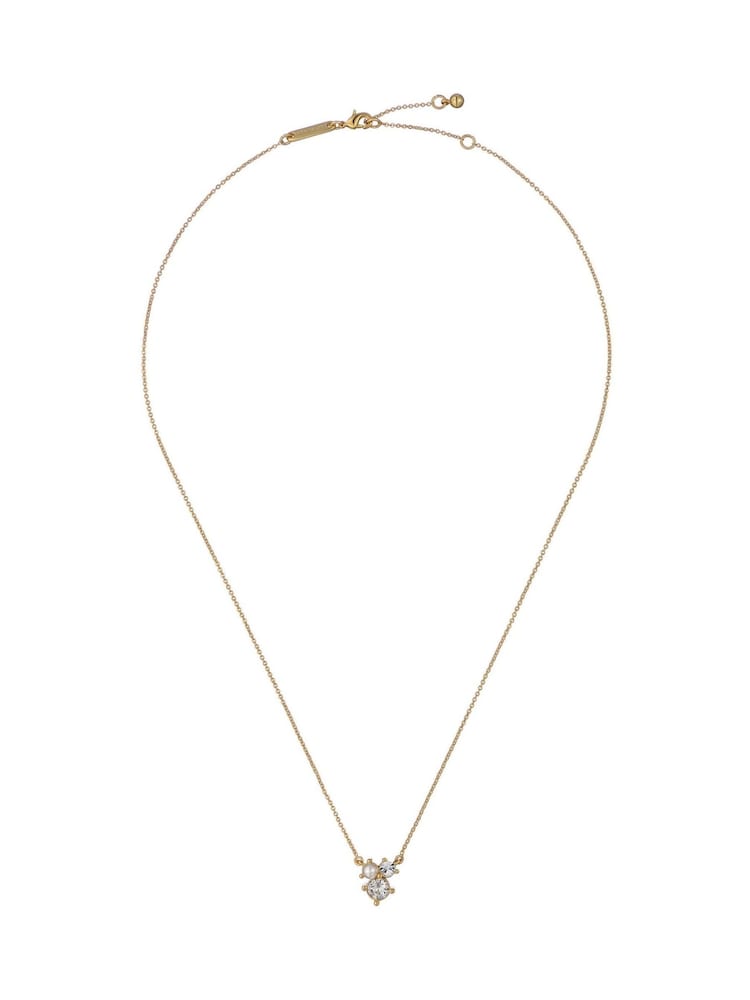 Ted Baker Gold Tone Joyelle Jewel Cluster Pendant Necklace - Image 1 of 4