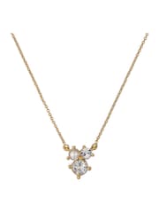Ted Baker Gold Tone Joyelle Jewel Cluster Pendant Necklace - Image 2 of 4