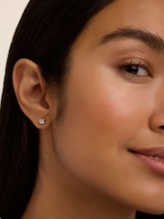 Ted Baker Silver Tone Sinee Mini Crystal Stud Earrings - Image 2 of 4
