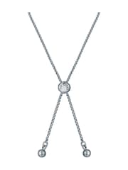 Ted Baker Silver Tone Amorita Crystal Halo Heart Adjustable Bracelet - Image 2 of 4