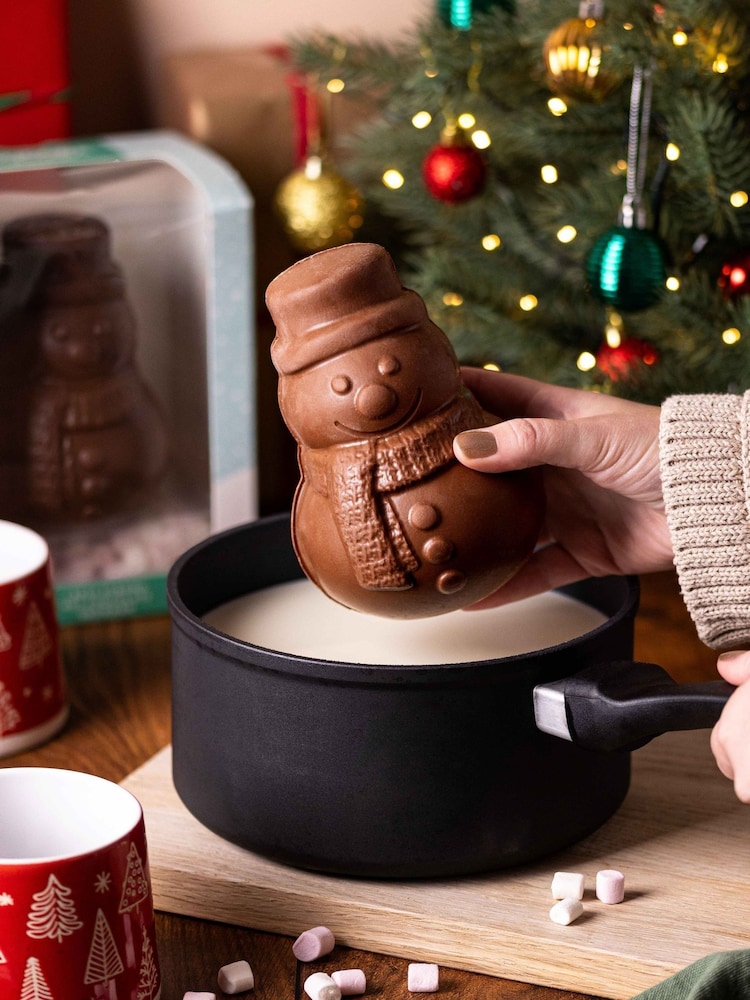 Cocoba Milk Chocolate Giant Snowman Melt - Image 1 of 2 Cocoba Milk Chocolate Giant Snowman Melt - Image 1 of 2