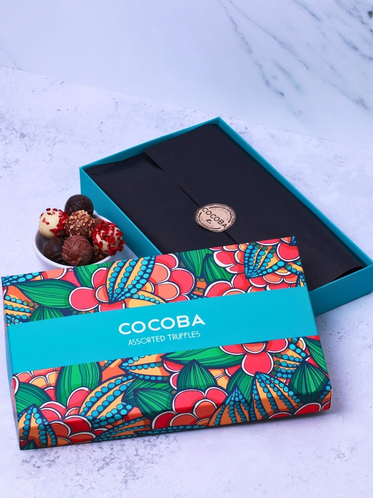 Cocoba Gift Box of 15 Assorted Chocolate Truffles - Image 1 of 2 Cocoba Gift Box of 15 Assorted Chocolate Truffles - Image 1 of 2