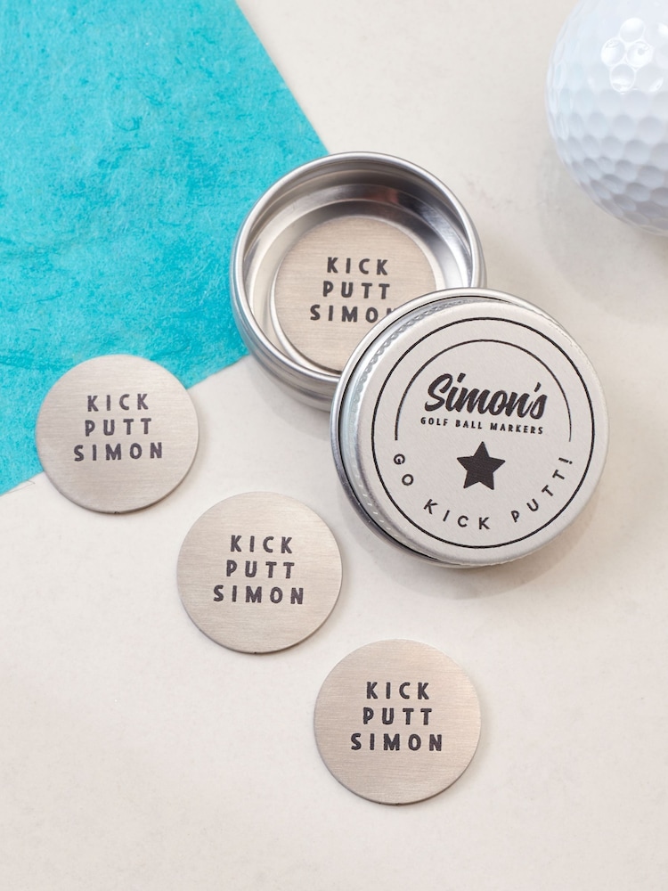 Personalised Golf Markers Gift Set by Oakdene - Image 2 of 2