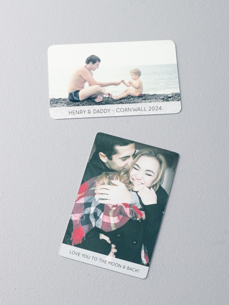 Personalised Photo Upload Wallet Card by Oakdene - Image 1 of 2