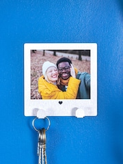 Personalised Stainless Steel Couples Photo Key Hook by Oakdene - Image 2 of 2