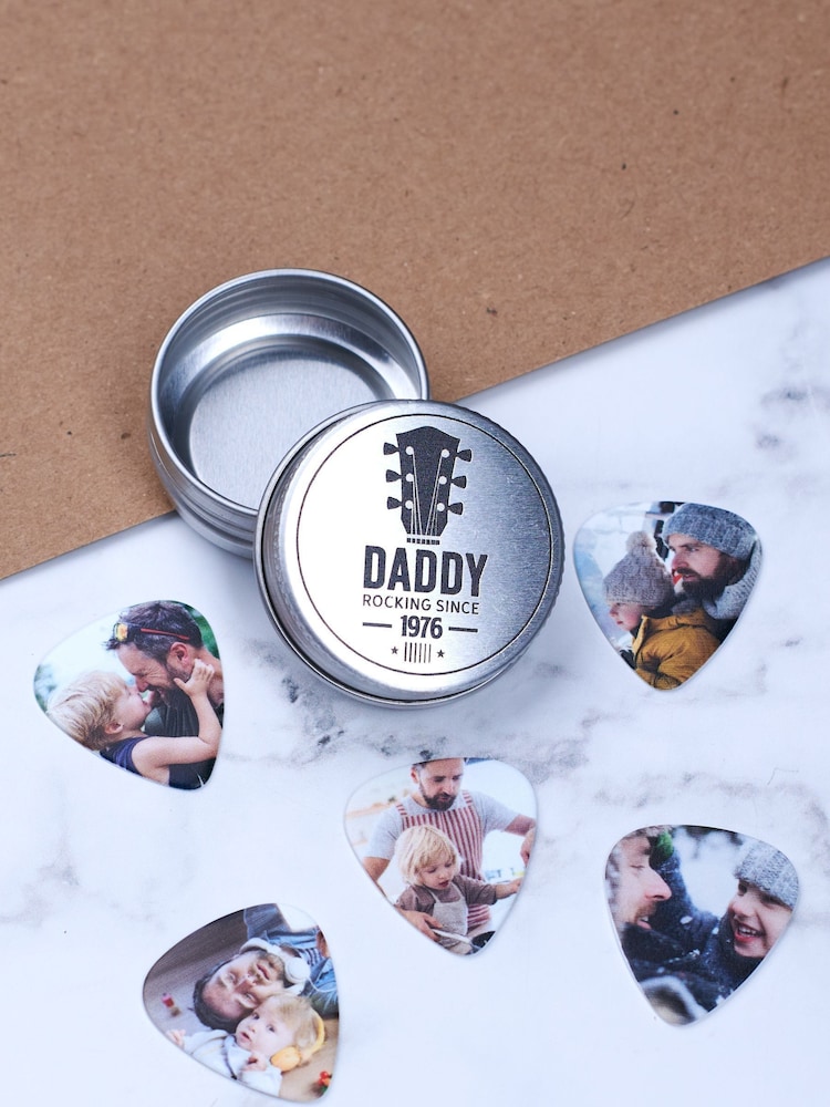 Personalised Photo Guitar Plectrums by Oakdene - Image 1 of 1