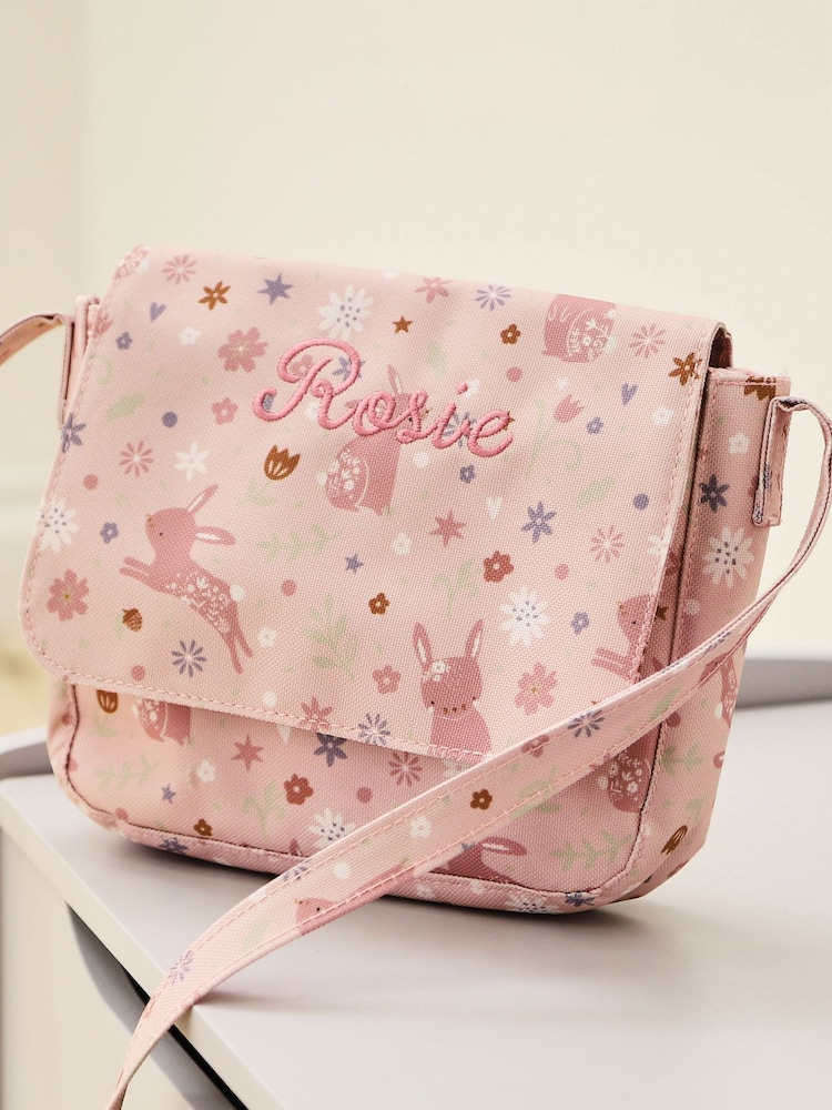 Personalised Bunny Print Handbag by My 1st Years - Image 1 of 4