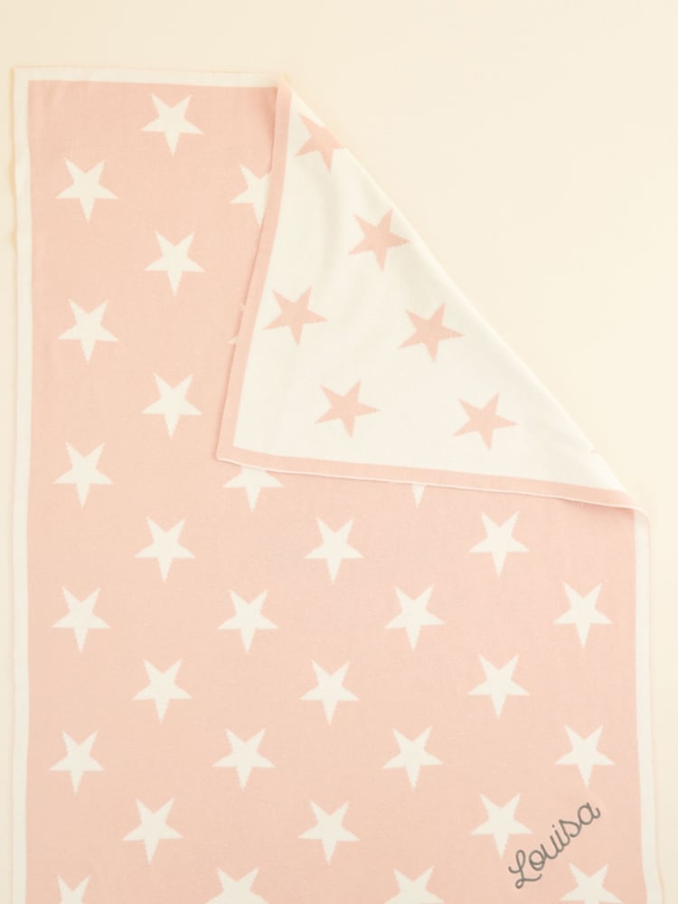Personalised 100% Cotton Star Intarsia Blanket with Luxury Gift Box by My 1st Years - Image 2 of 4
