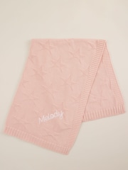 Personalised 100% Cotton Star Jacquard Blanket by My 1st Years - Image 1 of 6