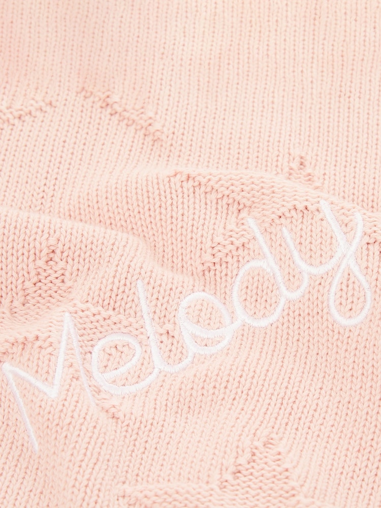 Personalised 100% Cotton Star Jacquard Blanket by My 1st Years - Image 2 of 6