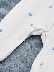 Personalised 100% Cotton Born in 2024 Star Design Sleepsuit By My 1st Years - Image 3 of 5