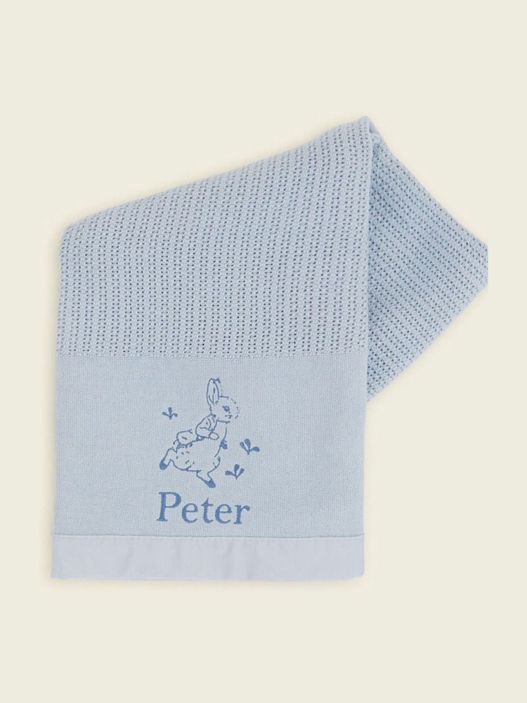 Personalised 100% Cotton Cellular Winter Blanket by My 1st Years - Image 1 of 3