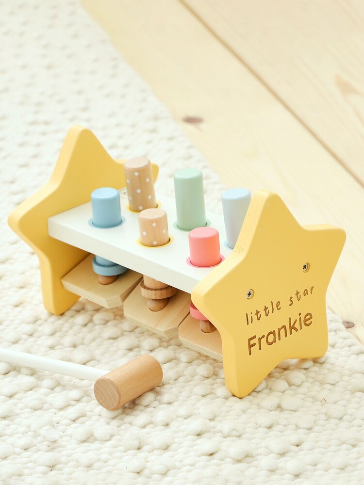 Personalised Star Hammer Bench Toy by My 1st Years - Image 1 of 4