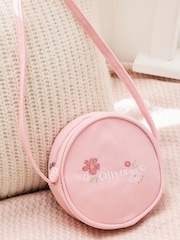 Personalised Floral Cross Stitch Handbag by My 1st Years - Image 1 of 4