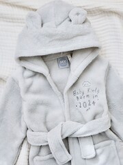 Personalised Born in 2024 Fleece Robe with Ears by My 1st Years - Image 1 of 5